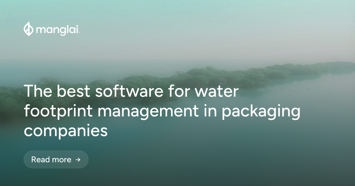 The best software for water footprint management in packaging companies