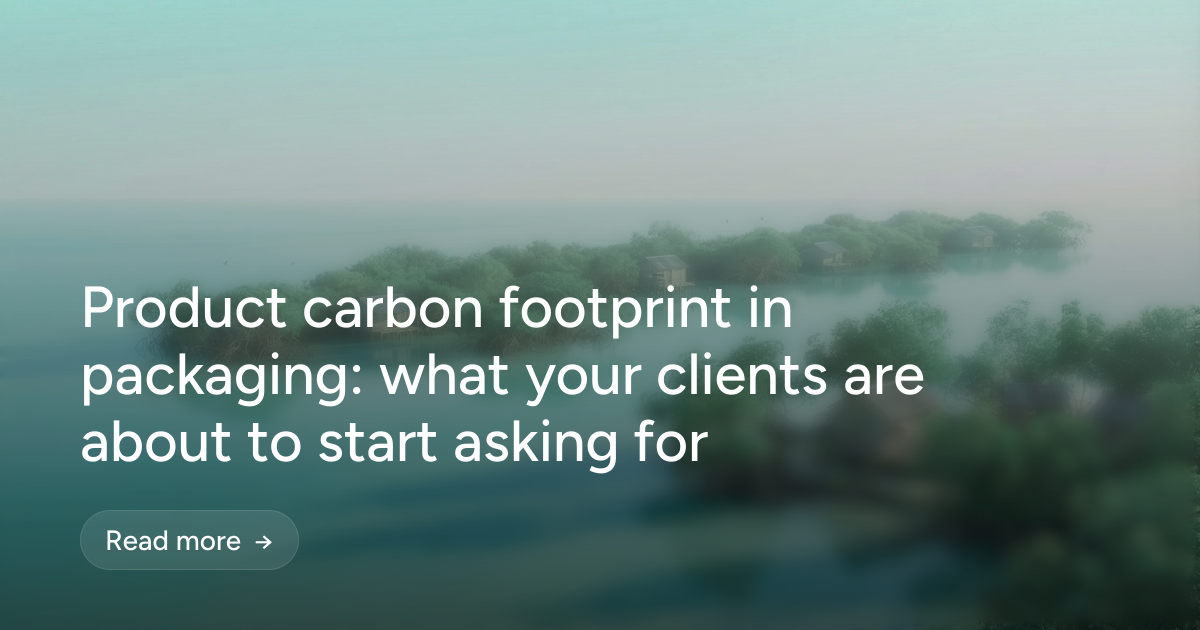 Product carbon footprint in packaging: what your clients are about to start asking for