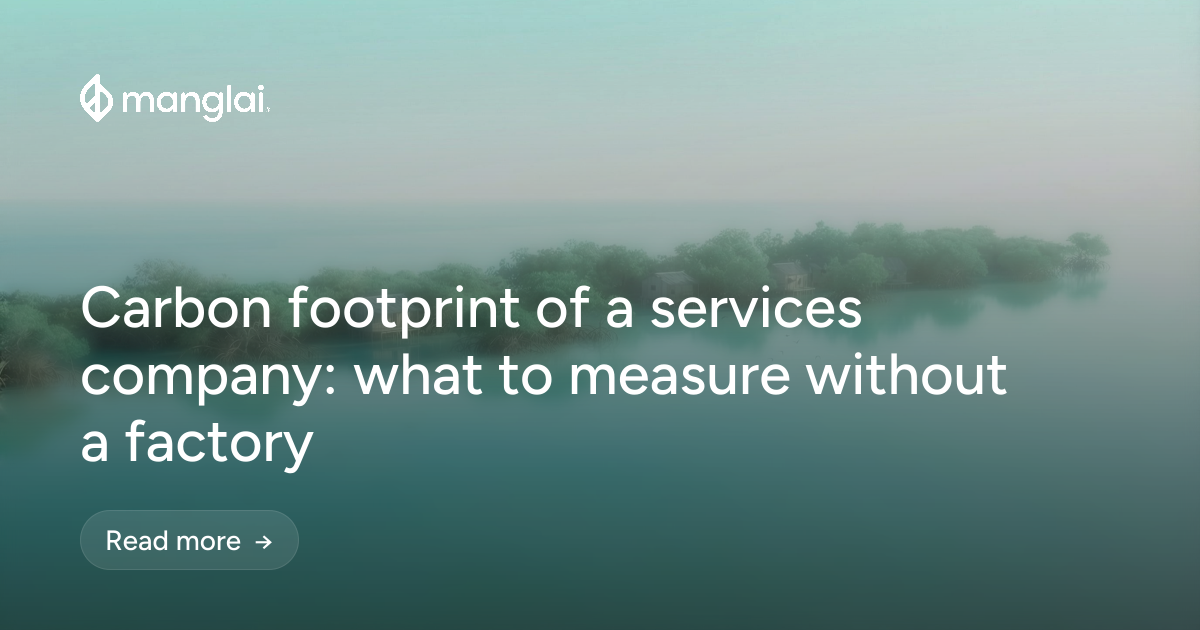 Carbon footprint of a services company: what to measure without a factory