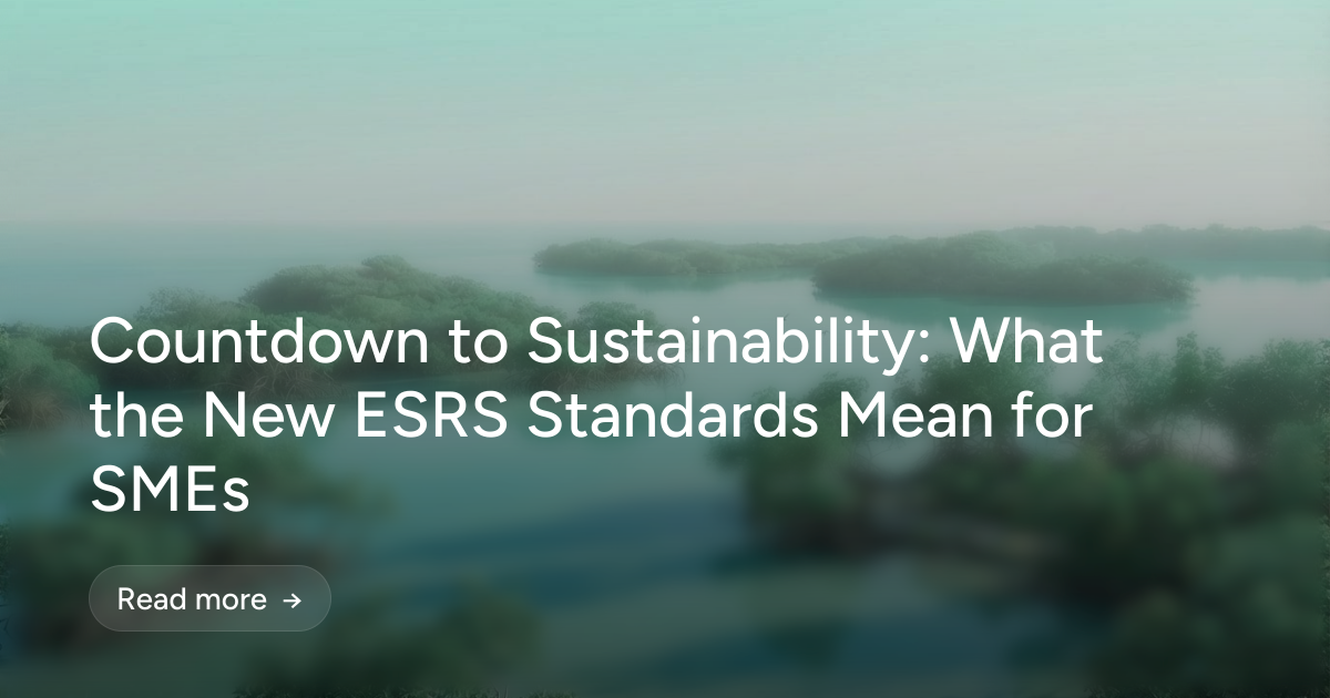 Countdown to Sustainability: What the New ESRS Standards Mean for SMEs