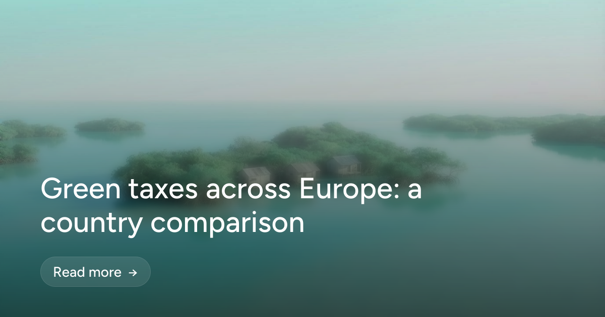 Green taxes across Europe: a country comparison