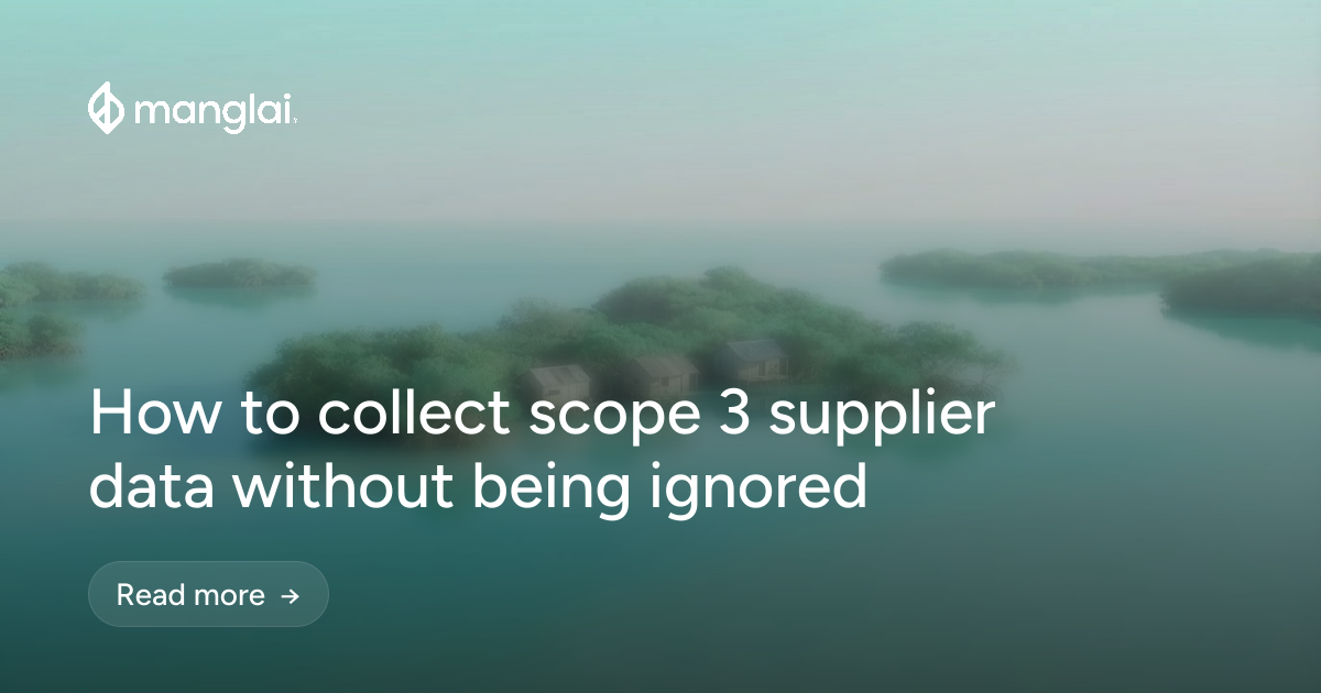 How to collect scope 3 supplier data without being ignored