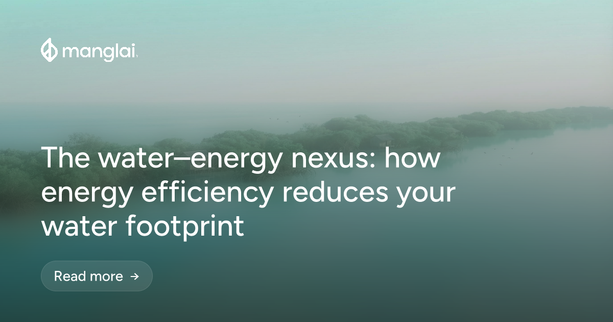 The water–energy nexus: how energy efficiency reduces your water footprint