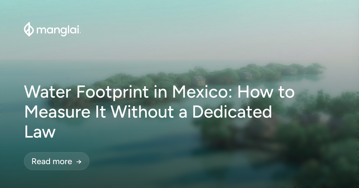 Water Footprint in Mexico: How to Measure It Without a Dedicated Law