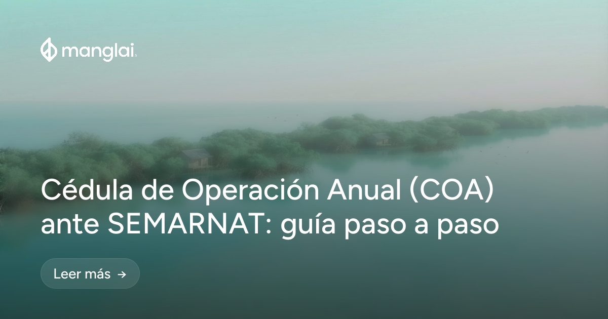 Cédula de Operación Anual (COA) ante SEMARNAT: guía paso a paso