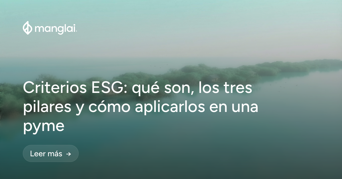 Criterios ESG: qué son, los tres pilares y cómo aplicarlos en una pyme