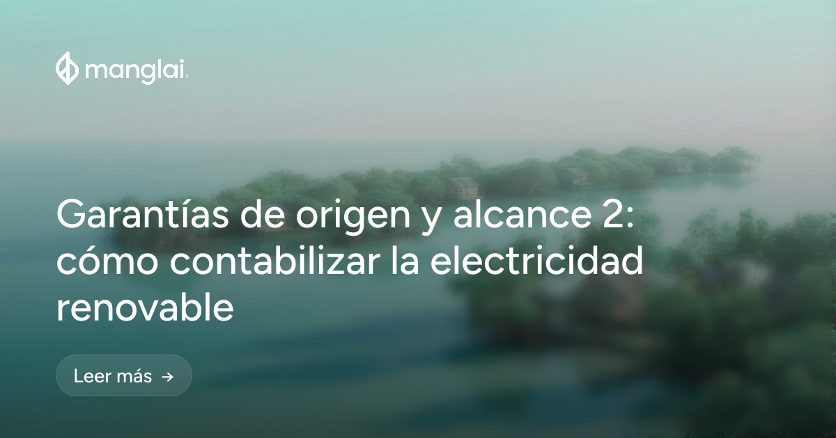 Garantías de origen y alcance 2: cómo contabilizar la electricidad renovable