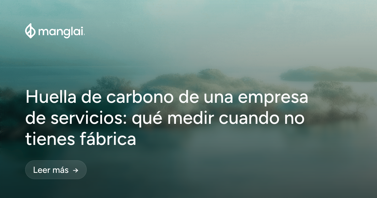 Huella de carbono de una empresa de servicios: qué medir cuando no tienes fábrica