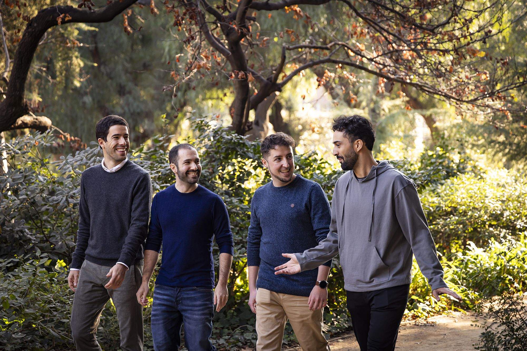 Die Mitgründer von Manglai: Andrés Cester, Jaume Fontal, Jesús Cabezas und Jordi López Ramírez